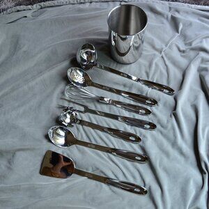 All-Clad Stainless Steel Kitchen Tool Set; 8 piece